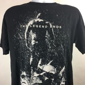 DC BATMAN "THE DARK KNIGHT" BLACK SHIRT, MENS LG